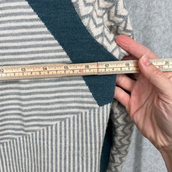 Smartwool Women's Cardigan - Cream and Teal - Picture 13 of 14